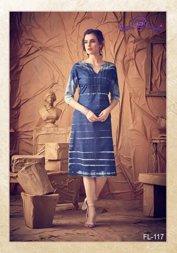 Designer Denim Kurti