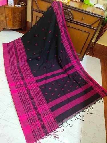 Handloom Cotton Begampuri Degine Saree With Blouse