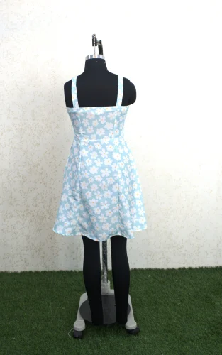 Floral Printed Shoulder Straps Women Dress