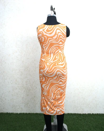 Ladies Printed Party Wear Dress