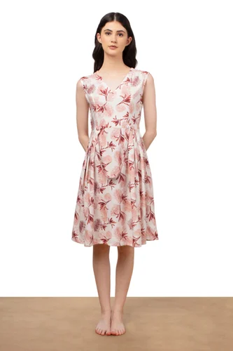 Ladies Printed One Piece Dress