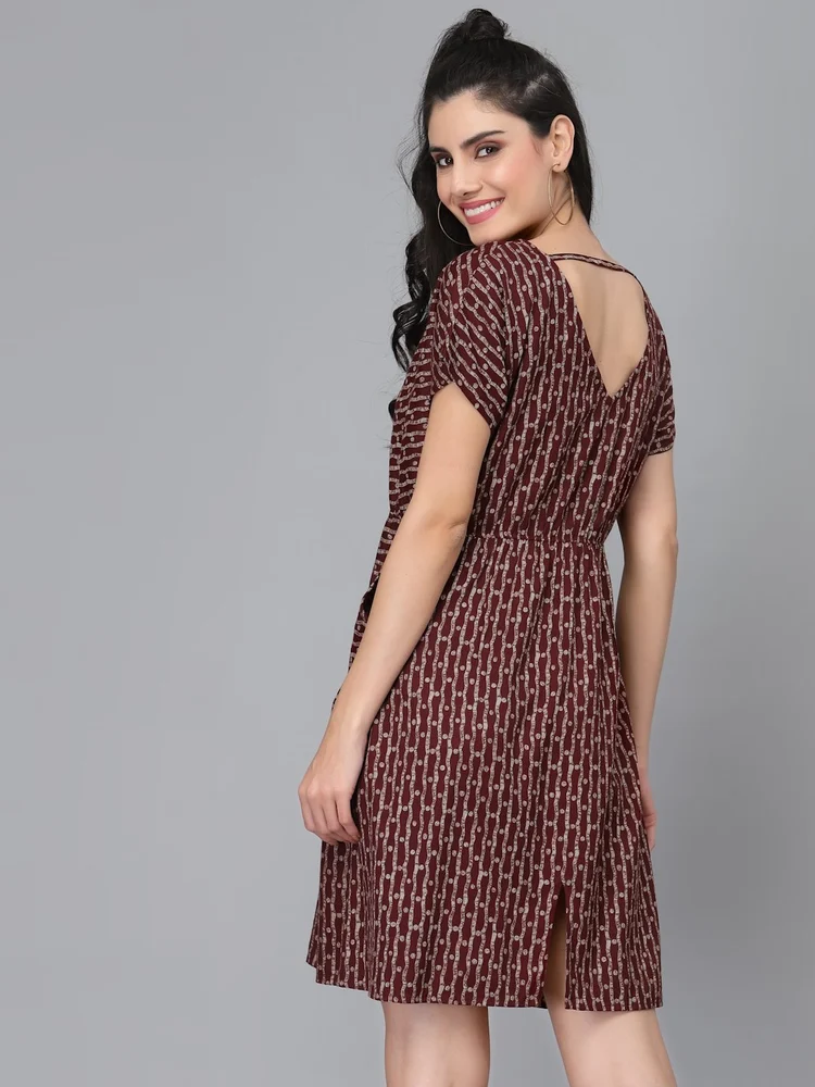 Ankita Maroon Dress