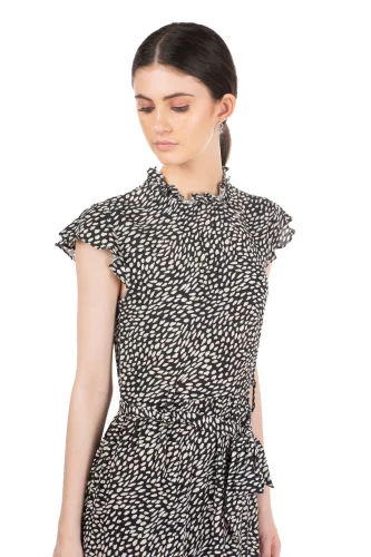 Casual Black Layer Dress