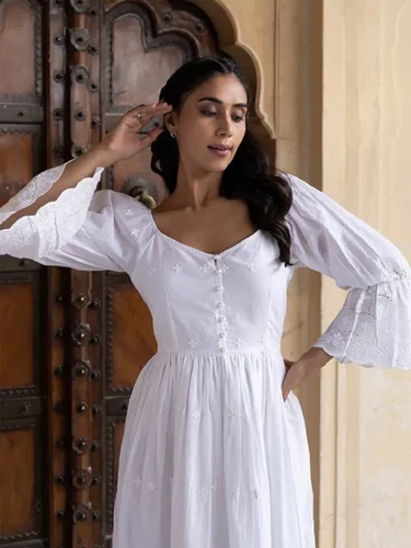 White Cotton Dresses