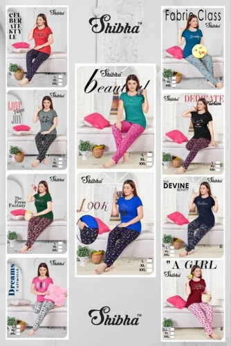 Cotton Ladies Printed Pyjama, Size: Free Size