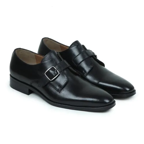 Monk Strap Leather Shoe For Men