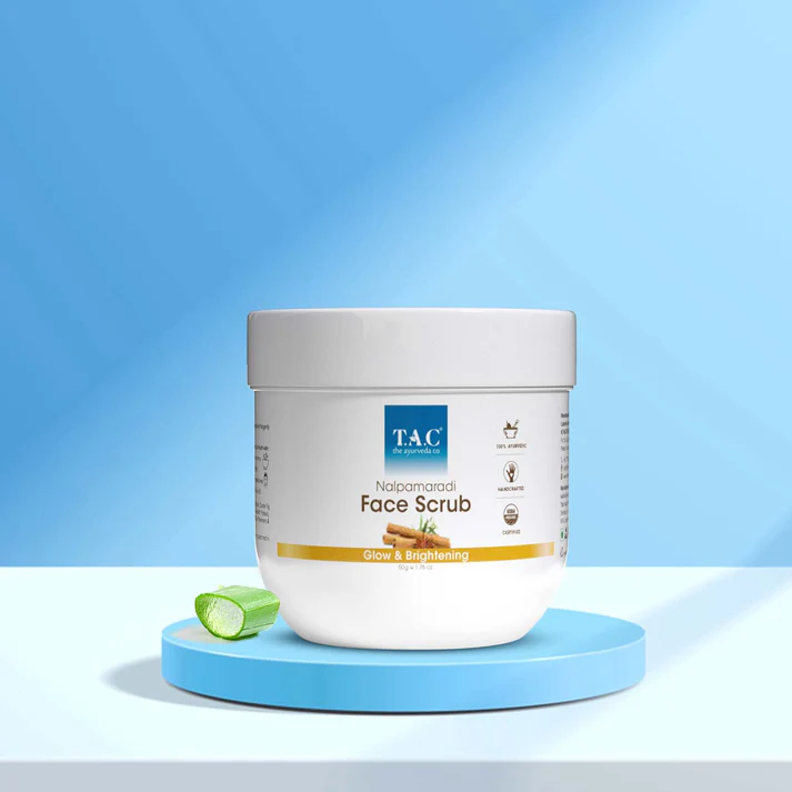 Nalpamaradi Face Scrub 100% Natural Face Polisher Scrub for Oily, Dry &amp; Glowing Skin