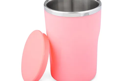 SUGAR Homeware Bubble Stainless Steel Double Wall Tumbler/Travel mug 400ml