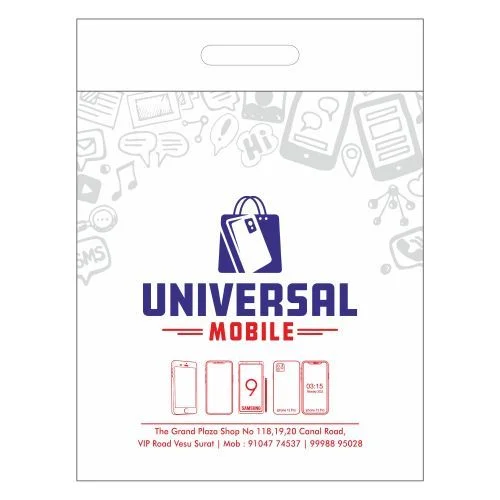 Universal Mobile Eco Friendly Non Woven D Cut Bag W 12” x H 16”
