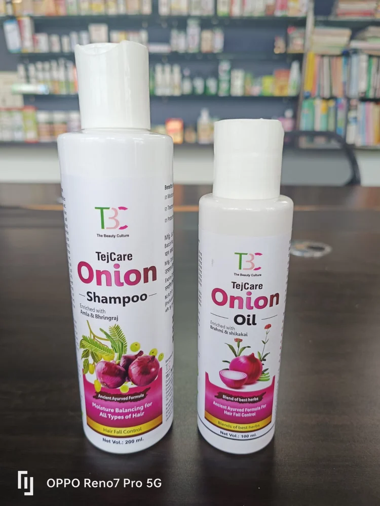 Ayurvedic Onion Hair Oil Sampoo Combo