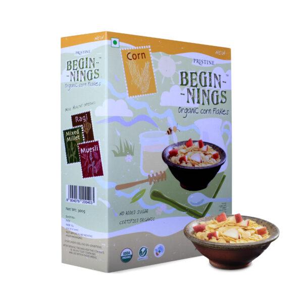 Pristine Organics Beginnings Corn Flakes, 300g - Image 2