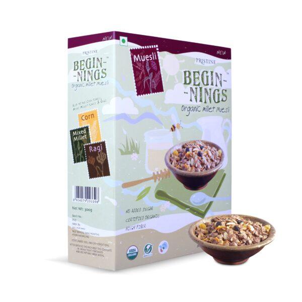 Pristine Organics Beginnings Organic Millet Muesli, 300g