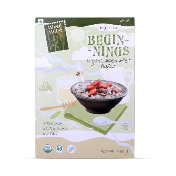 Pristine Organics Beginnings Organic Mixed Millet Flakes, 300g - Image 2