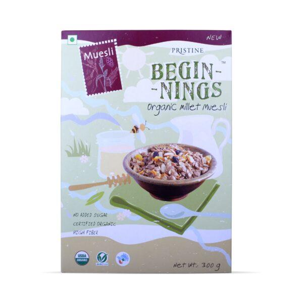 Pristine Organics Beginnings Organic Millet Muesli, 300g - Image 2