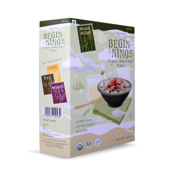 Pristine Organics Beginnings Organic Mixed Millet Flakes, 300g - Image 3