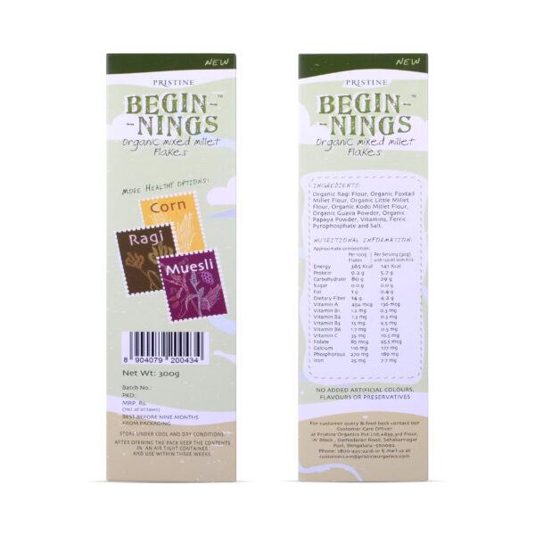 Pristine Organics Beginnings Organic Mixed Millet Flakes, 300g - Image 4