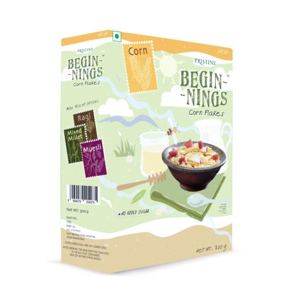 Pristine Organics Beginnings Corn Flakes, 300g