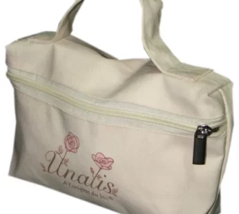 Handles Recycled Cotton Cosmetic Bag