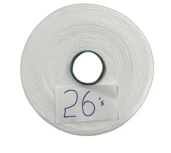 26 Count Recycled and dyed Yarn (White)
