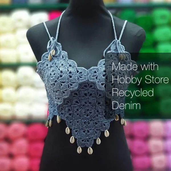 Hobby Store Recycled Denim Yarn - Faded 8010 - Image 3
