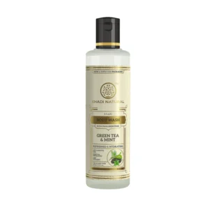 Khadi Natural Green Tea & Mint Body Wash- Sls & Paraben Free-210 ml