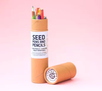 Gift for Kids | Plantable Pen Pencil Stationery Box | Recycled Kraft Paper