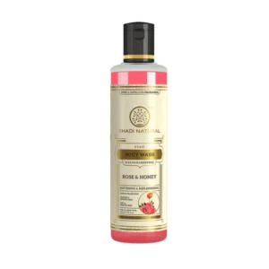 Khadi Natural Rose And Honey Body Wash- Sls & Paraben Free-210 ml