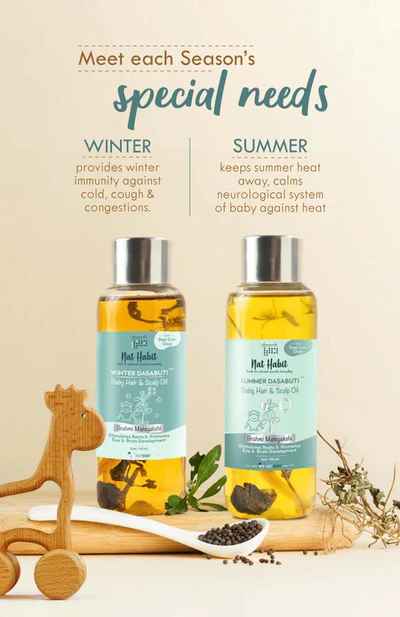 Winter Baby Scalp & Hair Oil - Brahmi Matsyakshi DASABUTI - 110ml - Image 7