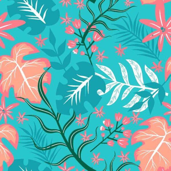 SPACES Printed 3-Piece Teal Cottonÿ King Fitted Sheet Set- 1.98 m x 2.35 m - Image 5