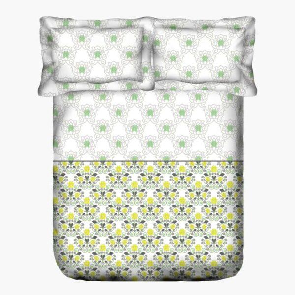 PORTICO Charlotte Printed Super King Bedsheet Set-274 x 274 cm-Cotton - Image 3