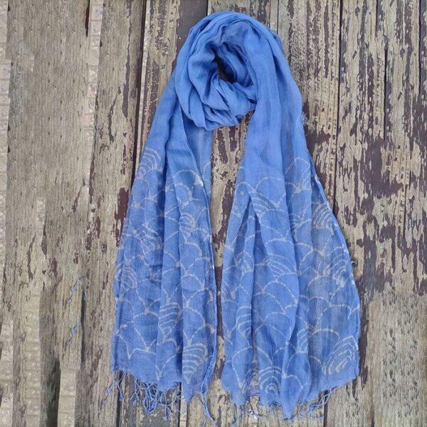 Sea Scapes Batik Scarf