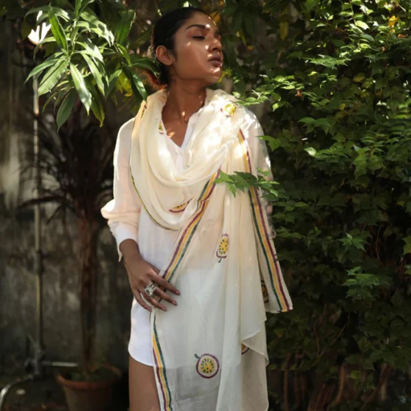 Passion Fruit Organic Cotton Stole - Image 3