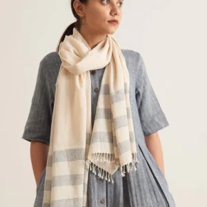 Minimal Striped Handloom Scarf