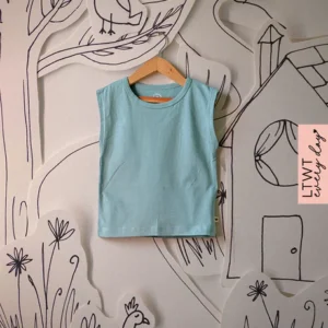 Everyday kids unisex sleeveless tee in sea green