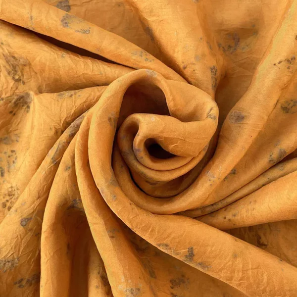 Radiant Yellow Silk Square Scarf - Image 4