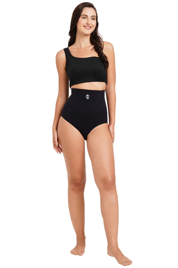 Super Soft Bamboo Fibre Antimicrobial Seamless Tummy Tucker-ISP067-Anthracite - Image 3