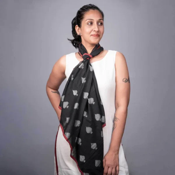 Taash Spade Ikat Square Scarf - Image 2