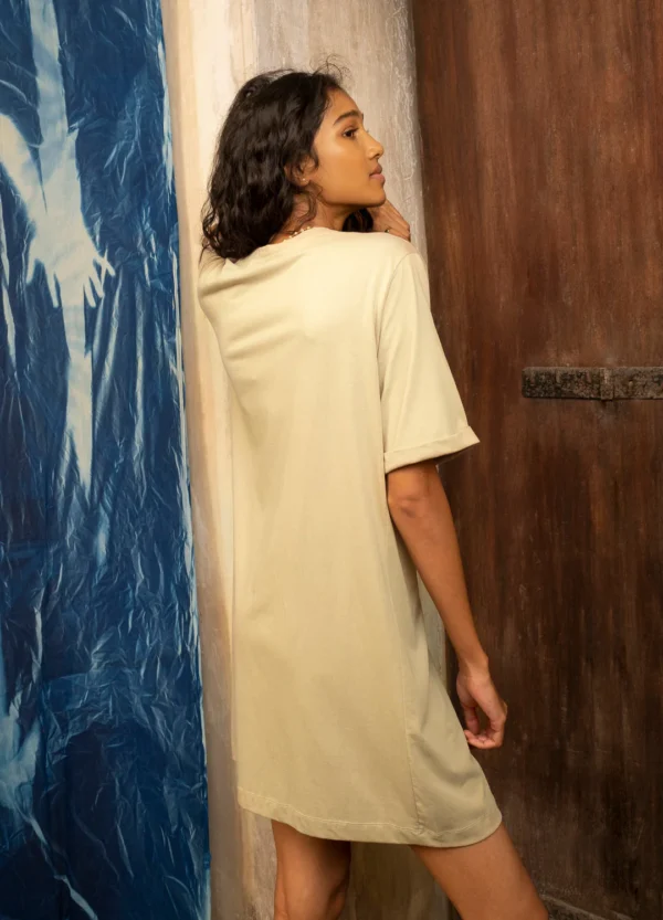 Sand T-Shirt Dress - Image 7