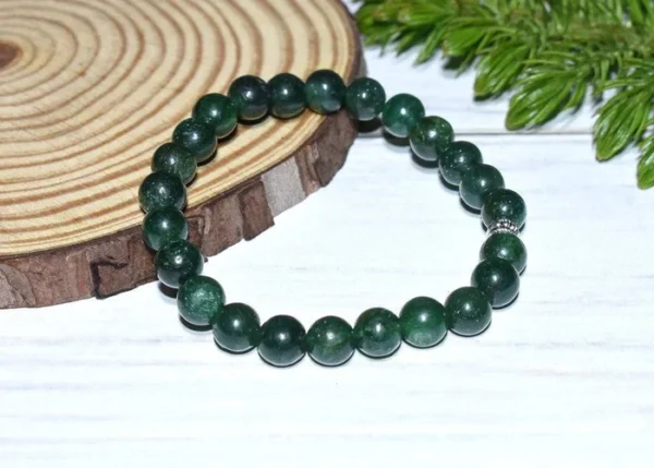 Original Unisex Jade Bracelet - Green - Image 2