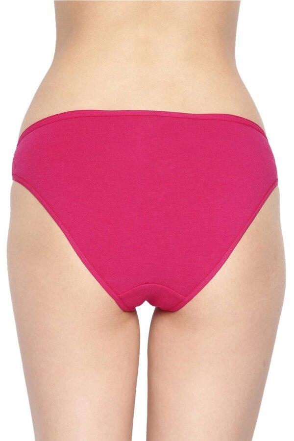 Organic Cotton Antimicrobial Bikini (Pack Of 2)-IMP004-Fuchsia_Fuchsia - Image 2