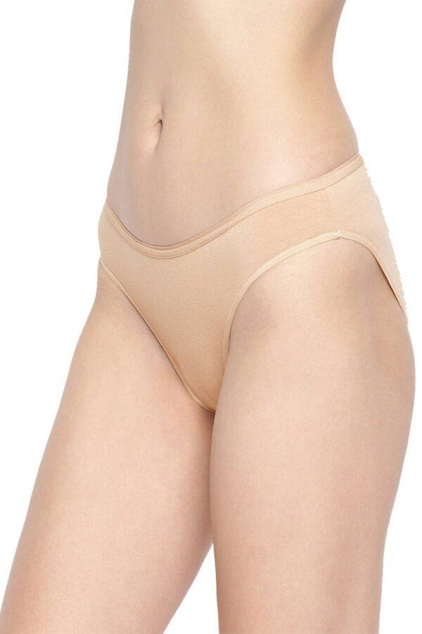 Organic Cotton Antimicrobial Bikini (Pack Of 2)-IMP004-Skin_Skin - Image 3
