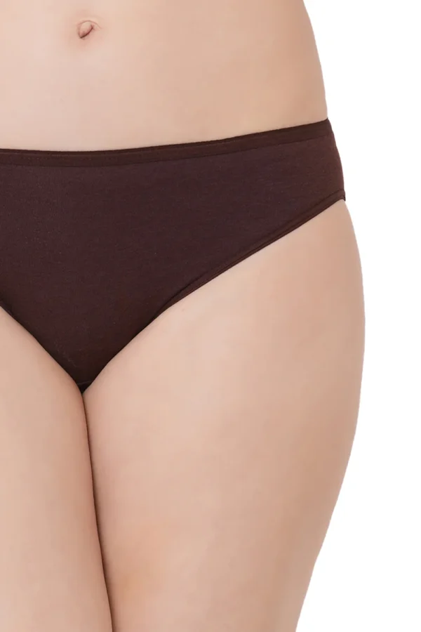 Organic Cotton Antimicrobial Bikini-IMP004-Dark Sienna - Image 3
