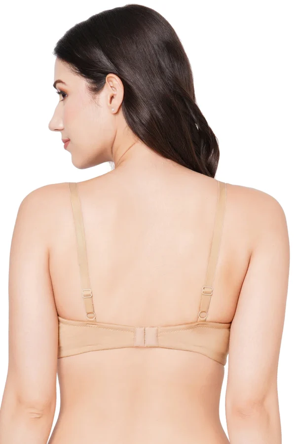 Organic Cotton Antimicrobial Padded Bra-ISBE105-Skin - Image 3