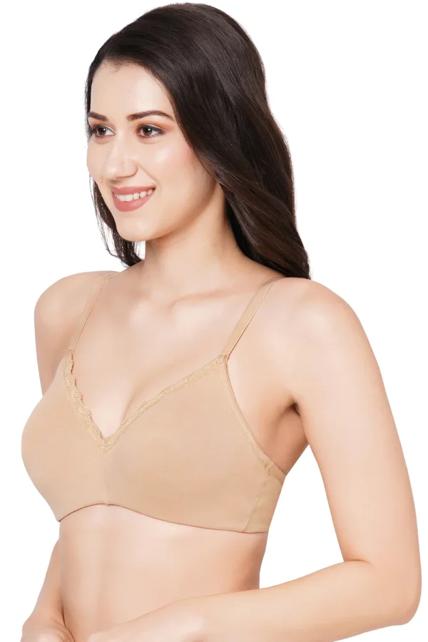 Organic Cotton Antimicrobial Padded Bra-ISBE105-Skin - Image 5