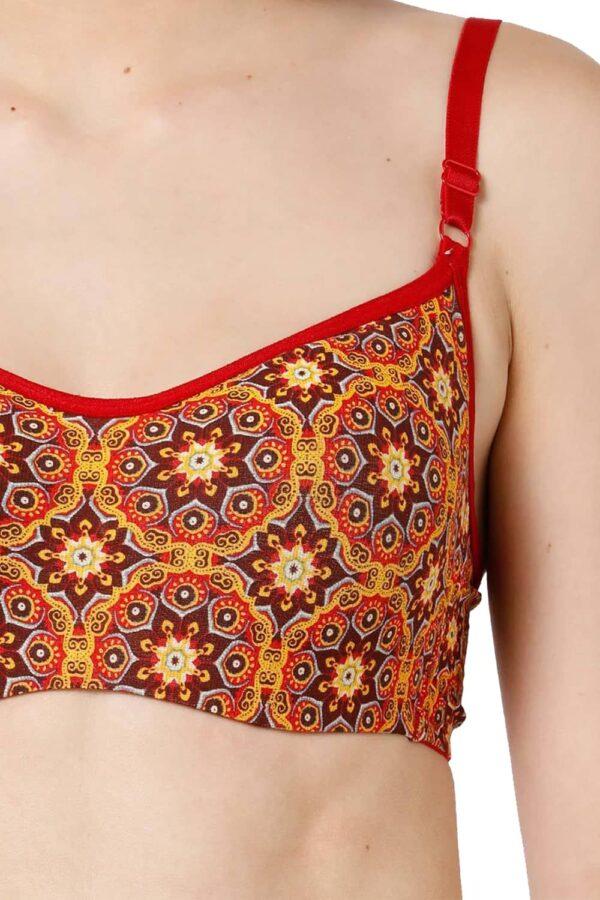 Organic Cotton Antimicrobial Padded Underwired T-shirt Bra-ISB086 - Image 2