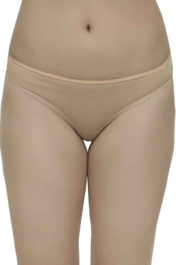 Organic Cotton Antimicrobial Thong ( Pack of 2 )-ISPC054-Skin_Black - Image 3
