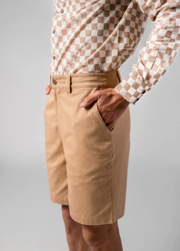Khaki Relaxed Shorts