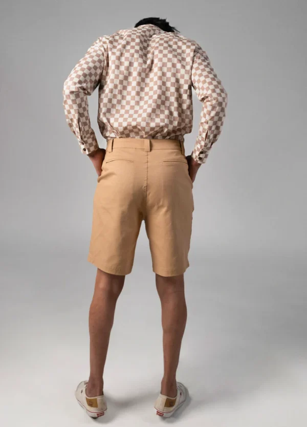 Khaki Relaxed Shorts - Image 5