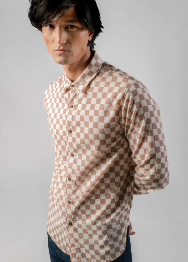 Sand Checkers Everyday Shirt - Image 3
