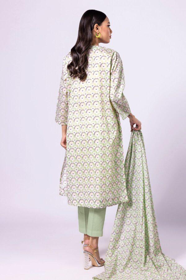 Khaadi Eid Festive Lawn 2023 | ala23140_white - Image 2